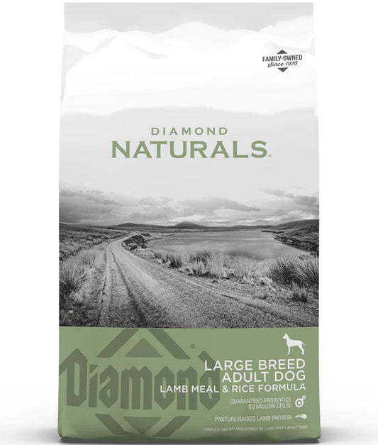 Diamond Naturals - dog Large Breed, Adult Dry Dog Food, With Lamb Meal & Rice Formula - 15kg