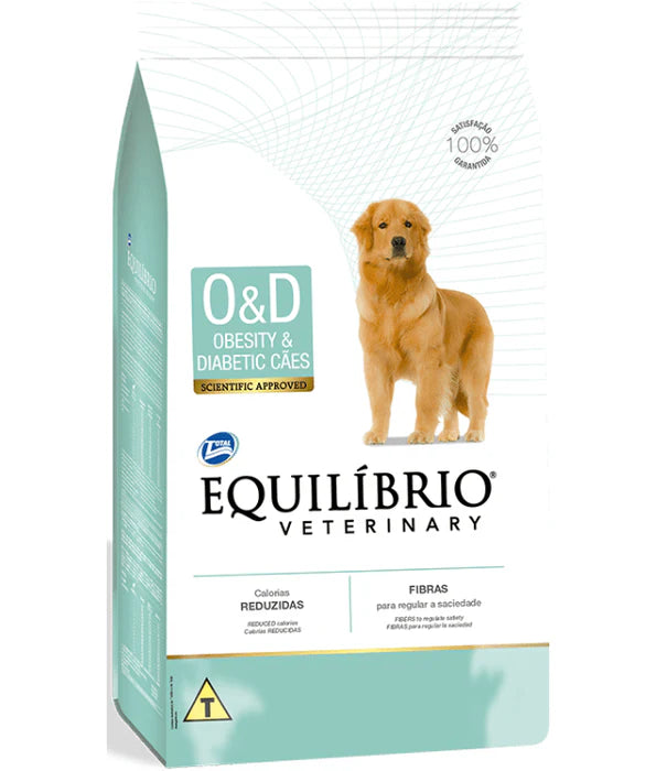 Equilibrio - dog Veterinary O&D Obesity & Diabetic, Dry Food - 2kg, 7.5kg