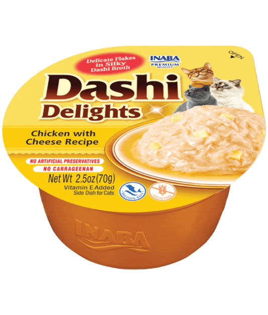 Inaba - cat Dashi Delights Chicken With Cheese Recipe 70g