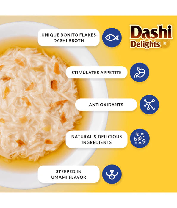 Inaba - cat Dashi Delights Chicken With Cheese Recipe 70g