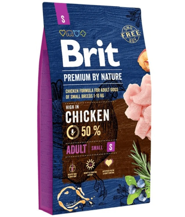Brit Premium - By Nature Adult Chicken, Joint Support, Adult Small Breed Dry Dog Food