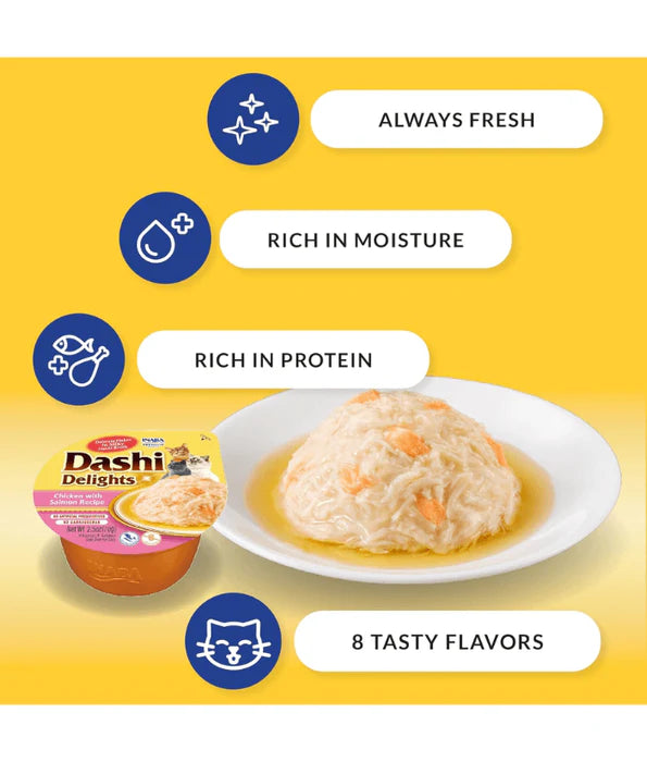 Inaba - cat Dashi Delights Chicken With Cheese Recipe 70g
