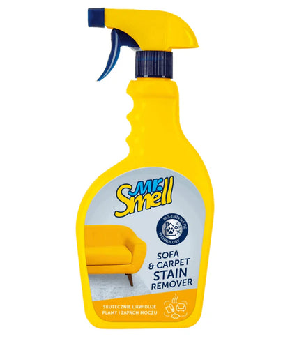 Mr. Smell - Sofa & Carpet Stain Remover, Bio-Enzymatic Technology, Urine & Stain Elimination - 500 ml