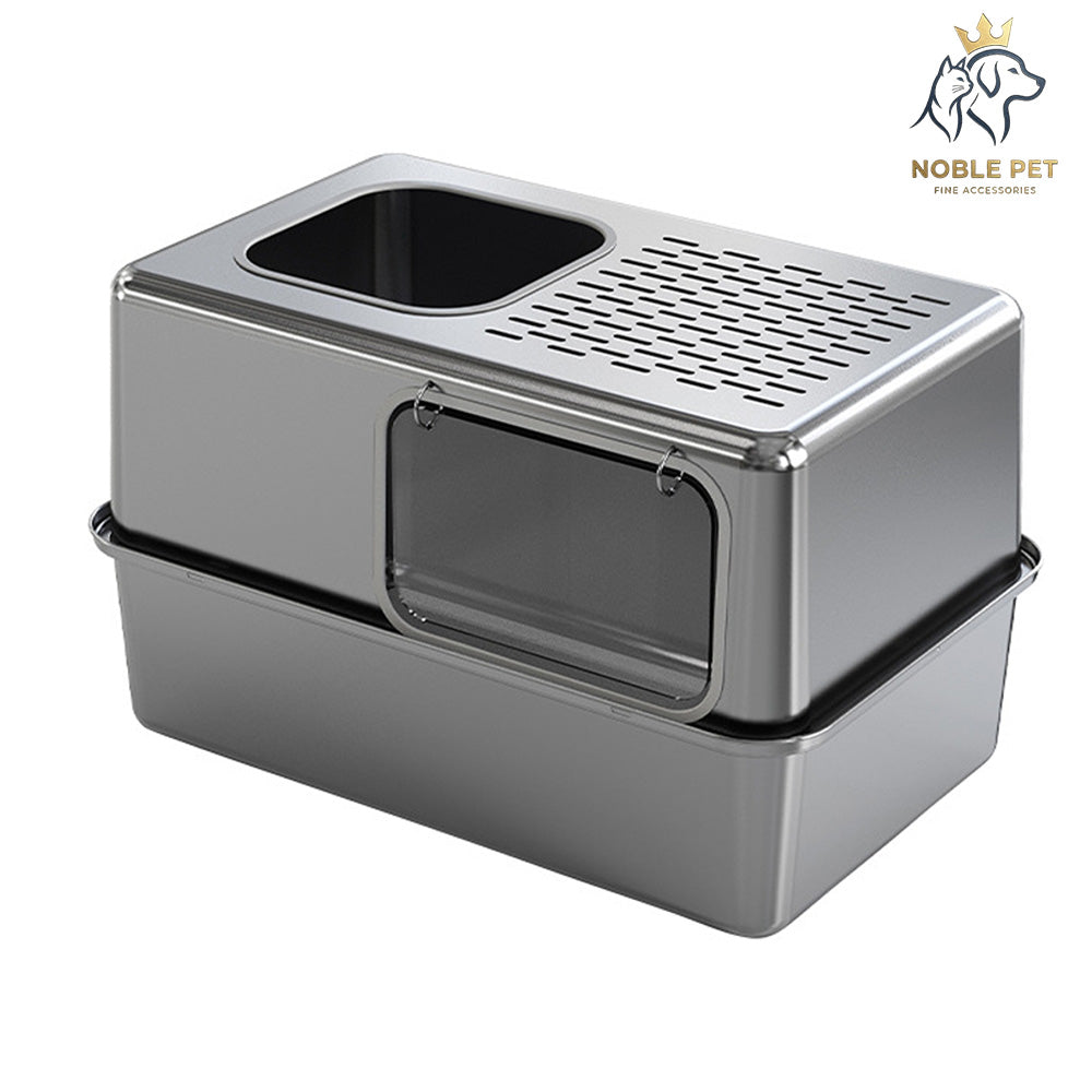 Noble Pet - Full stainless-steel litter box XXL