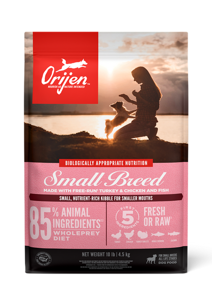 Orijien - dog small breed chicken, turkey, quail, & wild caught fish 1.8kg