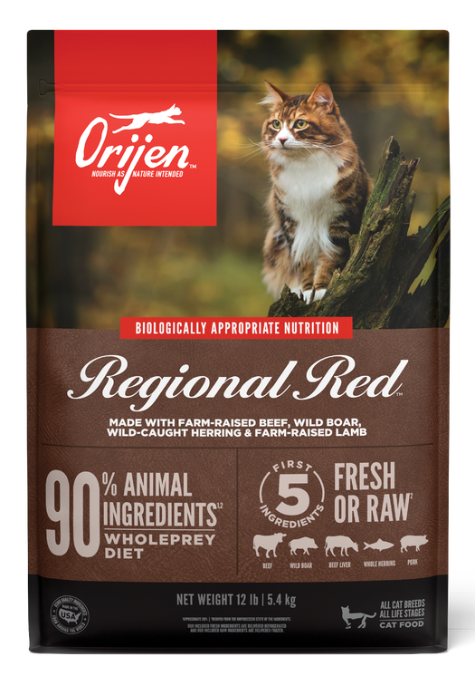 Orijen - cat regional red beef & whole pilchard, bison, lamb
