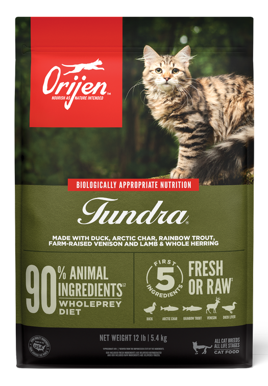 Orijen - cat tundra raw duck, fish, vension 1.8kg