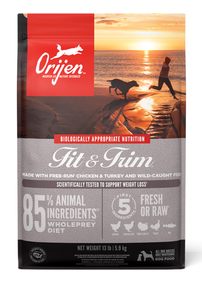 Orijen - dog fit & trim fresh raw chicken, turkey & wild- caught fish 2kg