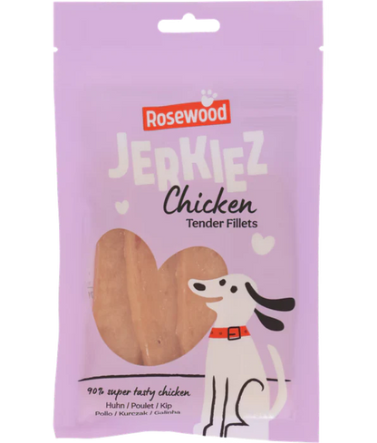 Rosewood- Jerkiez Tender Fillets Chicken, High Protein Chicken Treat, All Life Stages - 70 g
