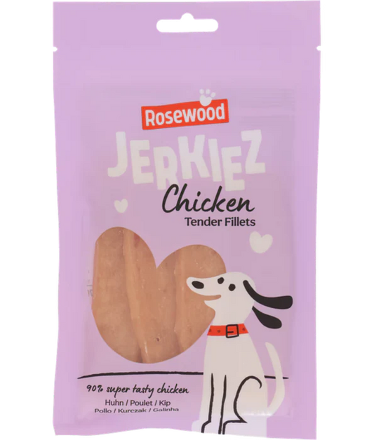 Rosewood- Jerkiez Tender Fillets Chicken, High Protein Chicken Treat, All Life Stages - 70 g