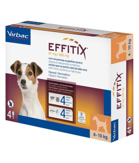 VIRBAC - EFFITIX® PLUS Topical Solution for Dogs 4-10kg