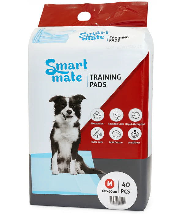 Midea Pet -Smart Mate Training Pads, 5-Layer Odor-Lock & Leak-Proof Absorption.