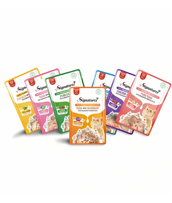Signature7 - cat Variaty Pack With Different Nutritional Benefits 14x50g