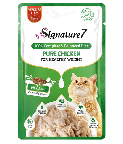 Signature7 - cat Pure Chicken for Healthy Weight Grain-Free Wet Cat Food 50g