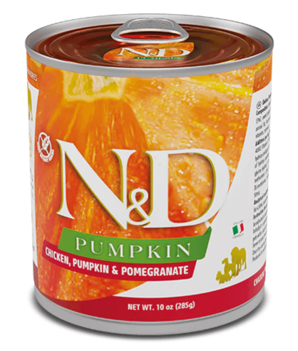 Farmina - dog N&D Pumpkin, Chicken, and Pomegranate Dog Wet Food In Gravy 285g - For a Healthy Digestion