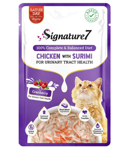 Signature7 - cat Chicken With Surimi For Urinary Health Grain-Free Wet Cat Food 50g