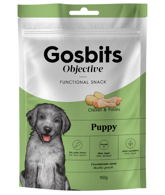 Gosbi - dog Gosbits Objective, Chicken Puppy Treats For Development, All Natural 150g