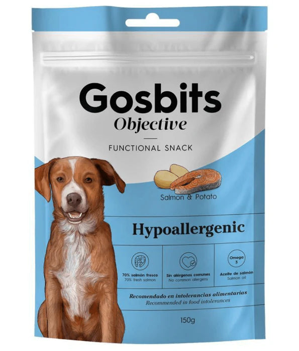 Gosbi - dog Gosbits Objective, Salmon Adult Treats – Hypoallergenic, All Natural 150g
