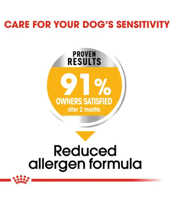 Royal Canin - dog Dermacomfort, Medium Breed Adult Dry Dog Food, Reduced Allergen Formula, with Omega 3&6 for Sensitive Skin - 3 kg