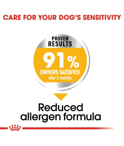 Royal Canin - dog Dermacomfort, Medium Breed Adult Dry Dog Food, Reduced Allergen Formula, with Omega 3&6 for Sensitive Skin - 3 kg