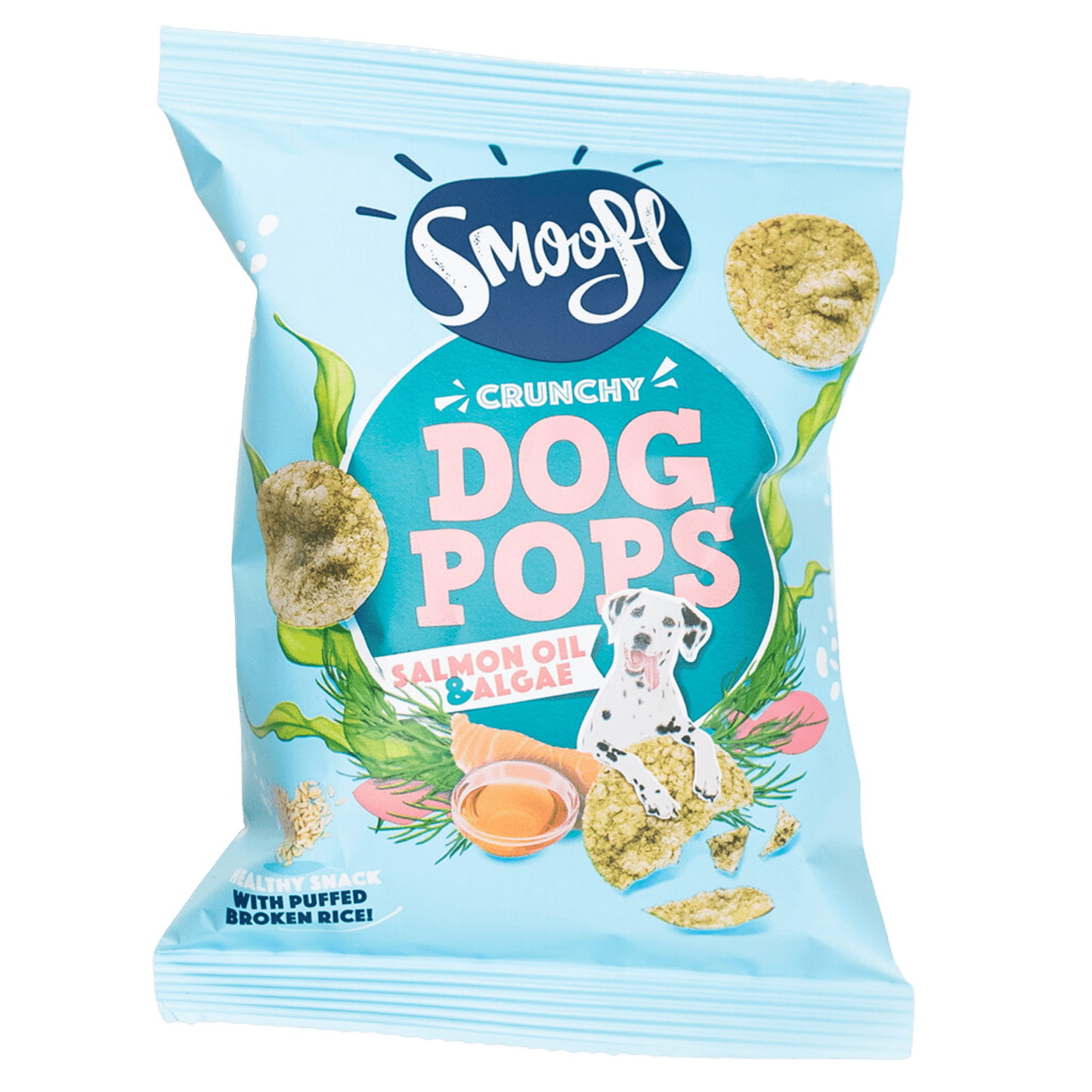 Smoofl - dog pops crunchy salmon oil & algae