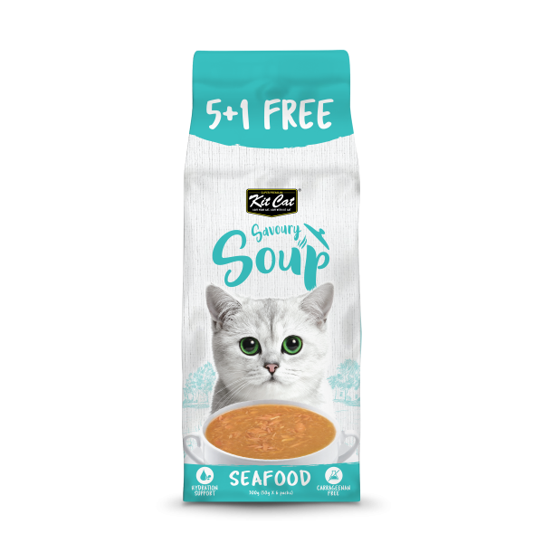 Kit Cat - Savoury Soup Seafood 5+1 free 300g(50gx6packs)