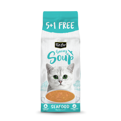 Kit Cat - Savoury Soup Seafood 5+1 free 300g(50gx6packs)