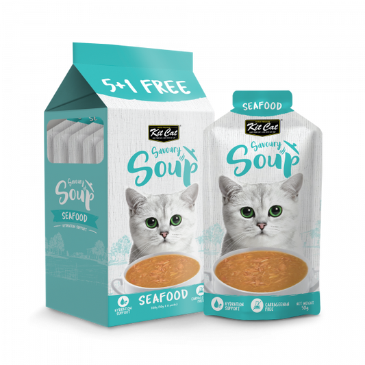Kit Cat - Savoury Soup Seafood 5+1 free 300g(50gx6packs)