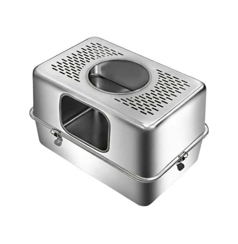Orlean 201 - Cat Litter Inox Box New Stainless Steel Grey 60*40*40cm
