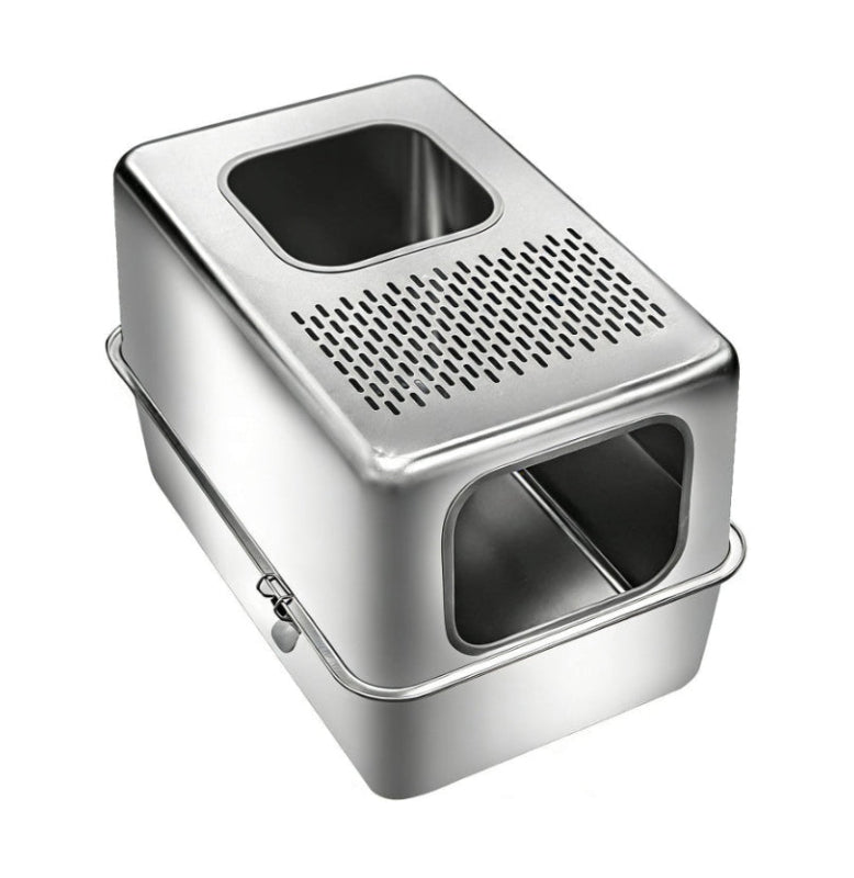 Nashville 201 - Cat Litter Inox Box Stainless Steel Grey 60*40*40cm