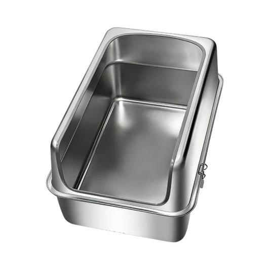 Houston 201 - Cat Litter Inox Box Stainless Steel Grey 60*40*35cm