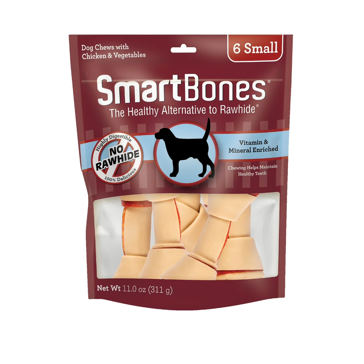 Smart Bones - dog real chicken 6 small