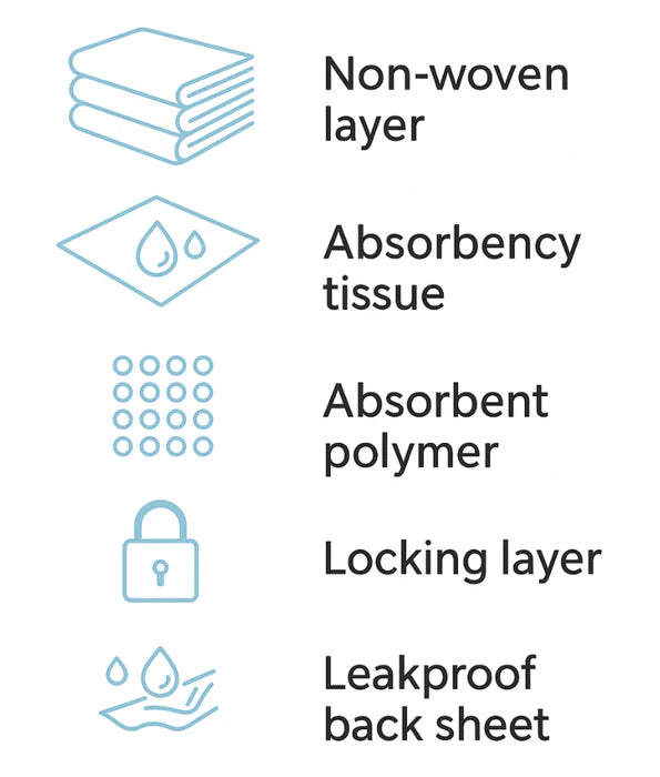 Midea Pet -Smart Mate Training Pads, 5-Layer Odor-Lock & Leak-Proof Absorption.