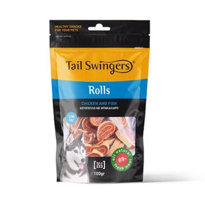 Tail Swingers - dog rolls with chicken & fish 100g