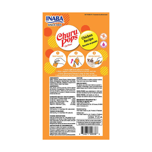 inaba - cat churu pops chicken recipe