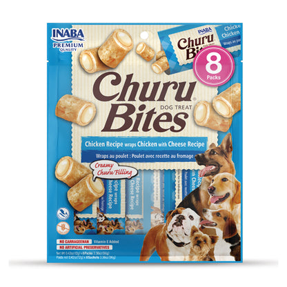 Inaba - dog Churu Bites Chicken Recipe wraps Chicken with Cheese Recipe