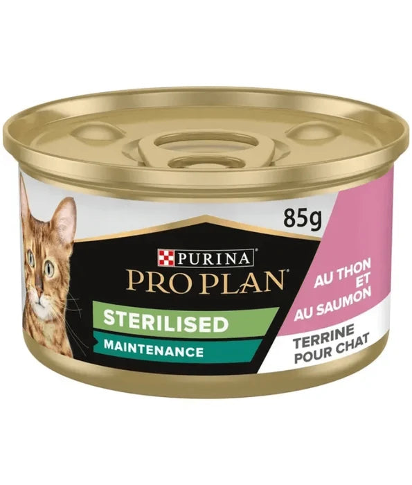 Purina Pro Plan - Cat Adult sterilised Maintenance, Wet Cat Food, Terrine Rich in Chicken 85g