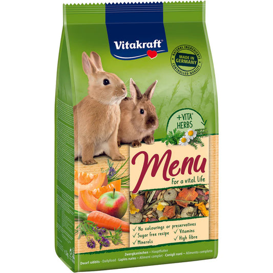 Vitakraft - menu vital dwarf rabbit 3kg