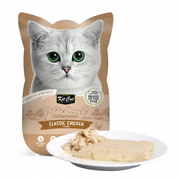 Kit Cat - Petite Pouch Complete & Balanced Classic Chicken in Aspic 70g