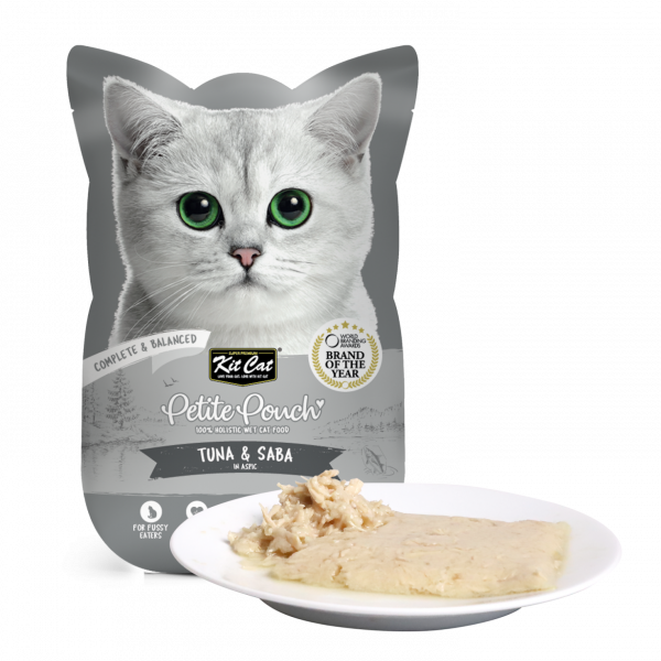 Kit Cat - Petite Pouch Complete & Balanced Tuna & Saba in Aspic 70g