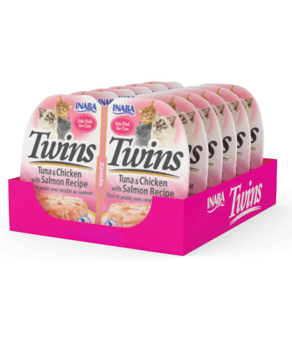 Inaba - cat Twins Tuna & Chicken with Salmon Recipe 2 Packs 70g