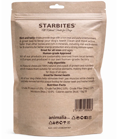 All Natural treats - dog Chicken Livers - Starbites Dog Chews , Grain-Free, Air-Dried 50g