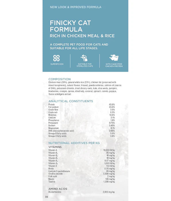 Diamond Naturals - cat Holistic Finicky Adult With Chicken 3kg