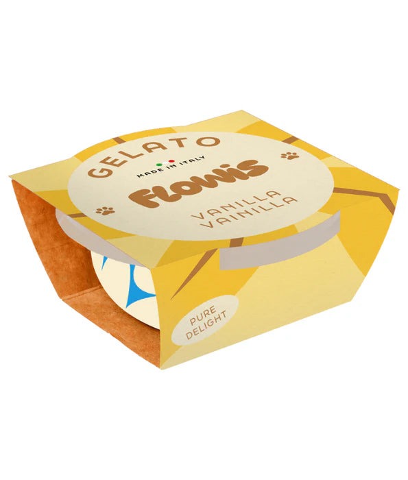 Gosbi - dog Flowis Gelato, Vanilla Flavor, Frozen Treat for All Dogs - 40g