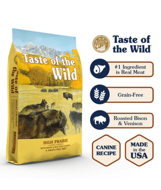 Taste of The Wild - dog High Prairie Adult- Roasted Bison & Venison 2kg-12kg