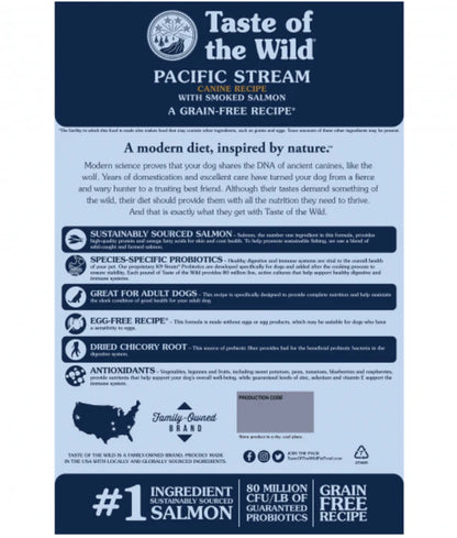 Taste of The Wild - dog Pacific Stream Adult- Smoked Salmon 2kg - 12 kg