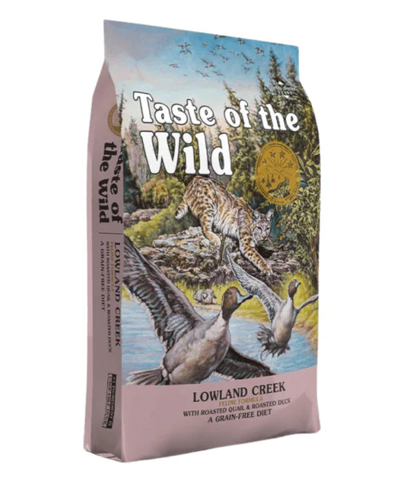 Taste Of The Wild - cat Lowland Creek Feline Recipe with Roasted Quail & Roasted Duck 2 kg