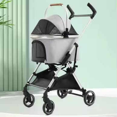 Pet Stroller - Light grey