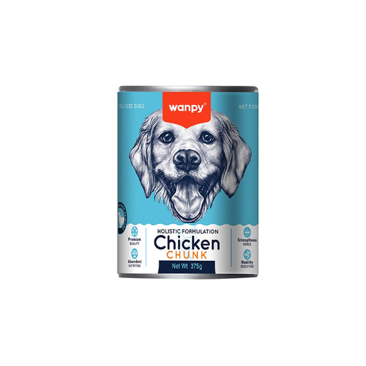 WANPY - Chunks In Gravy dog food with chicken 375g