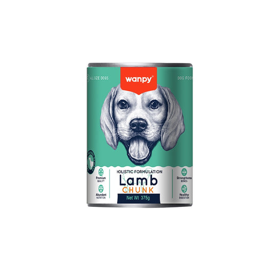 WANPY - Chunks In Gravy dog food with lamb 375g